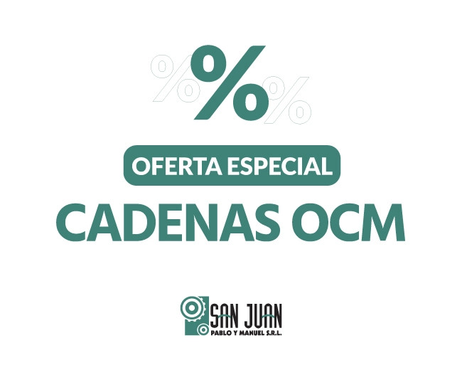 Oferta especial en cadenas OCM Oferta especial en cadenas OCM
